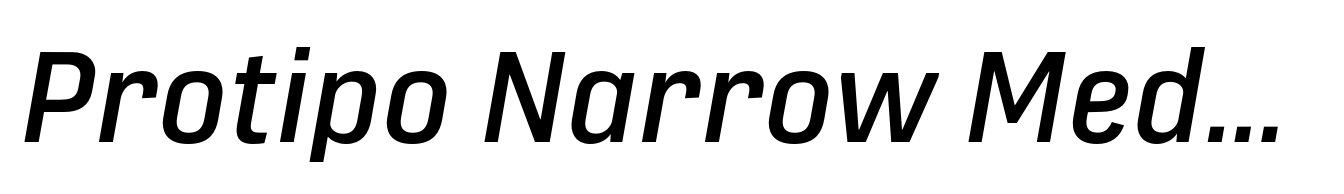 Protipo Narrow Medium Italic